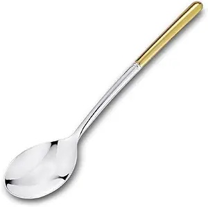 Sterling Silver Spoon, 999 Pure Family Silver Tableware Gilt Spoon, Silverware Spoons for Home, Kitchen, Restaurant Silver Spoon Gift (A (Children's??)