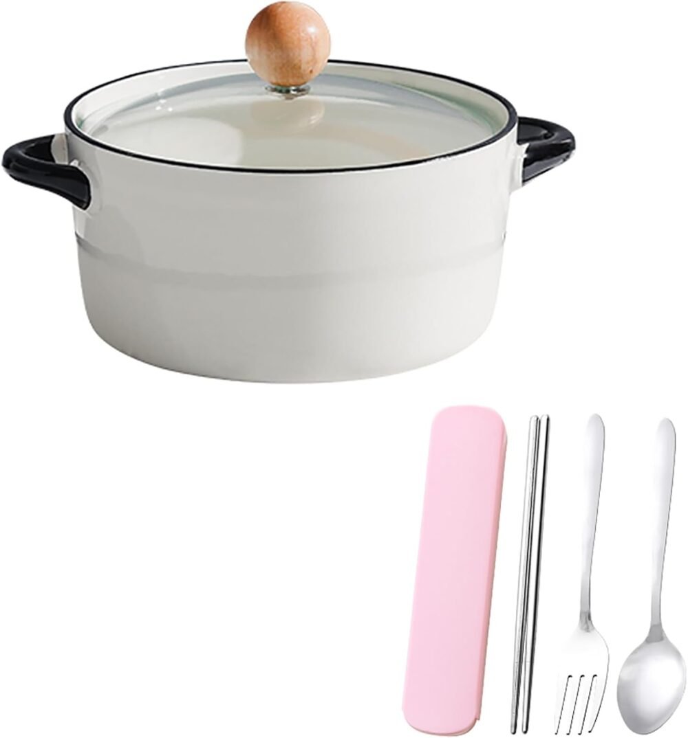 Ceramic Serving Soup Tureen Bowls With Glass Lid, Large Capacity For Home Kitchen Countertop Decoration, Microwave And Dishwasher Safe(Black Lines)