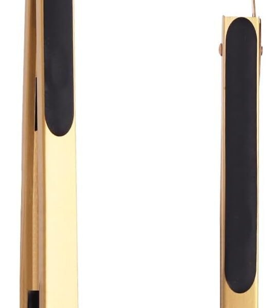 Stainless Steel Classic Kitchen Serving Food Party Gold Tongs 9" and 12" Cooking Tong with BPA Free Silicone Tips, Dishwasher Safe Serving Tools(set of 2)