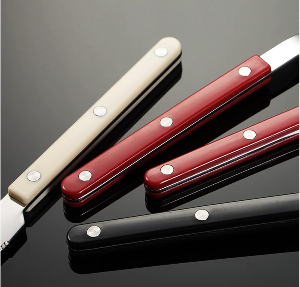 Silverware Set 20 Piece Red Handle Flatware Cutlery Set for 4 Stainless Steel Silverware Durable Mirror Polished for Home Kitchen Restaurant Wedding holiday Party - Image 2