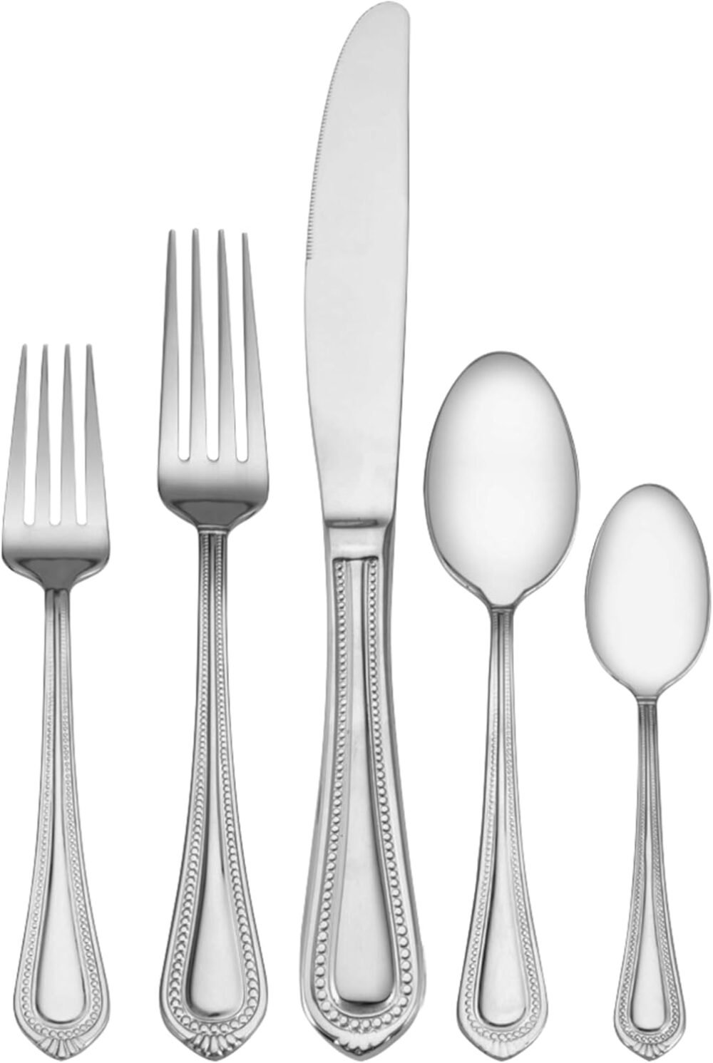 Flatware Service for 12, 65 Piece Set, 18/10 Stainless Steel, Silverware Set with Serving Utensils
