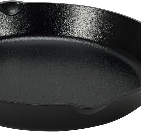 Pre-Seasoned Cast Iron Skillet, Heavy-Duty & Large, 15-Inch, Black