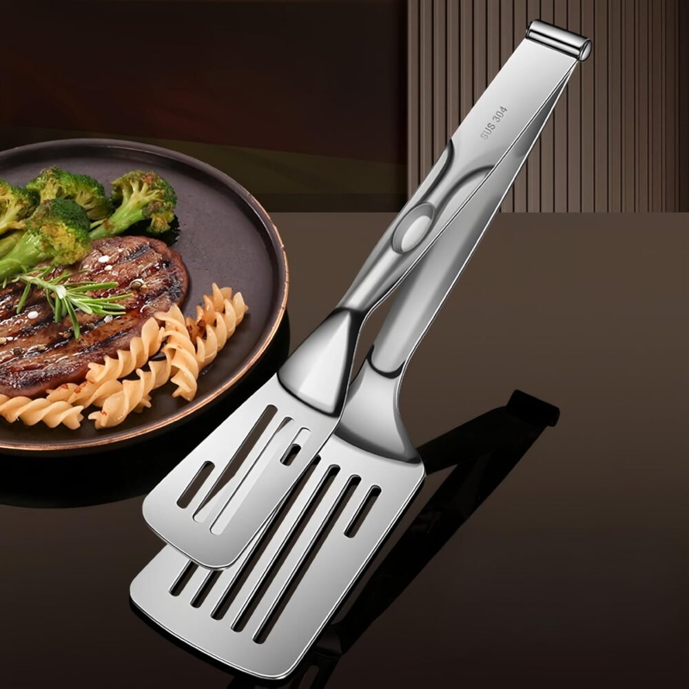 New Kitchen Cooking Tongs, Multifunctional Frying Spatula Features a detachable design, Perfect for Grilling, Cooking, Frying, and Griddling??12.8inch?? - Image 2